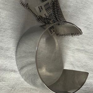 Cuff silver bracelet